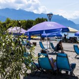 Vevey a rouvert vendredi sa plage estivale située au bas de la Place du Marché (archives).